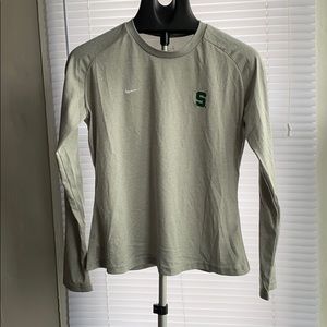 Women’s Cut, Nike Long Sleeve Dri fit, MSU